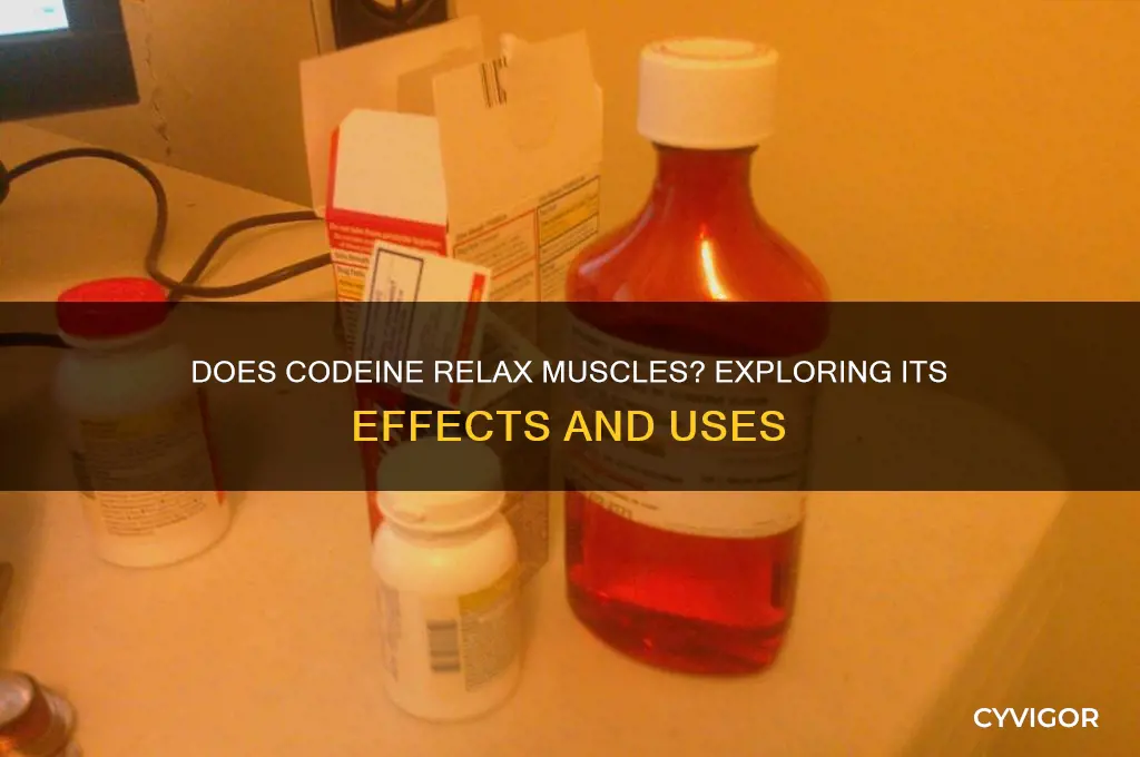 does codeine relax muscles