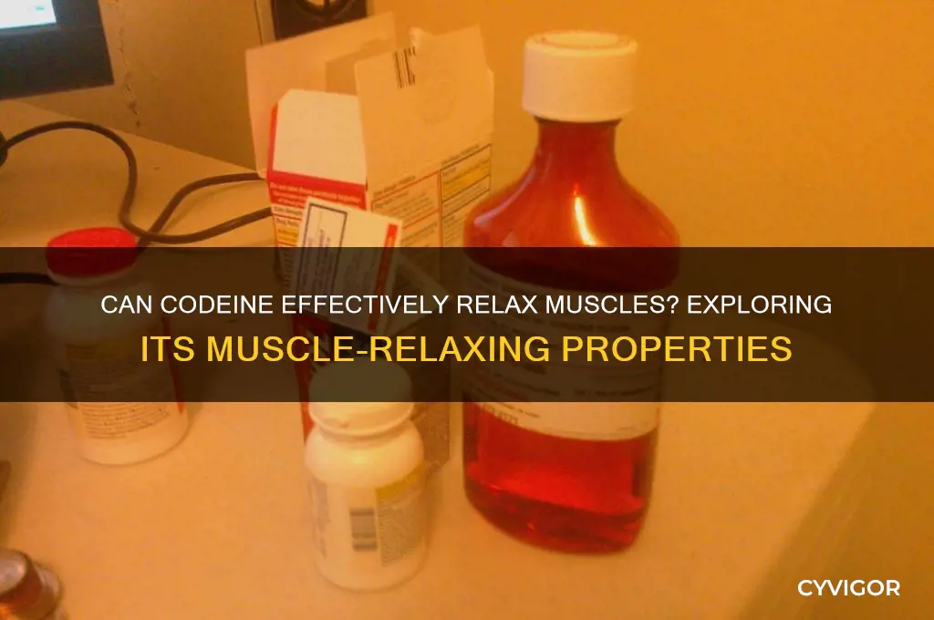 does codeinerl relax muscles