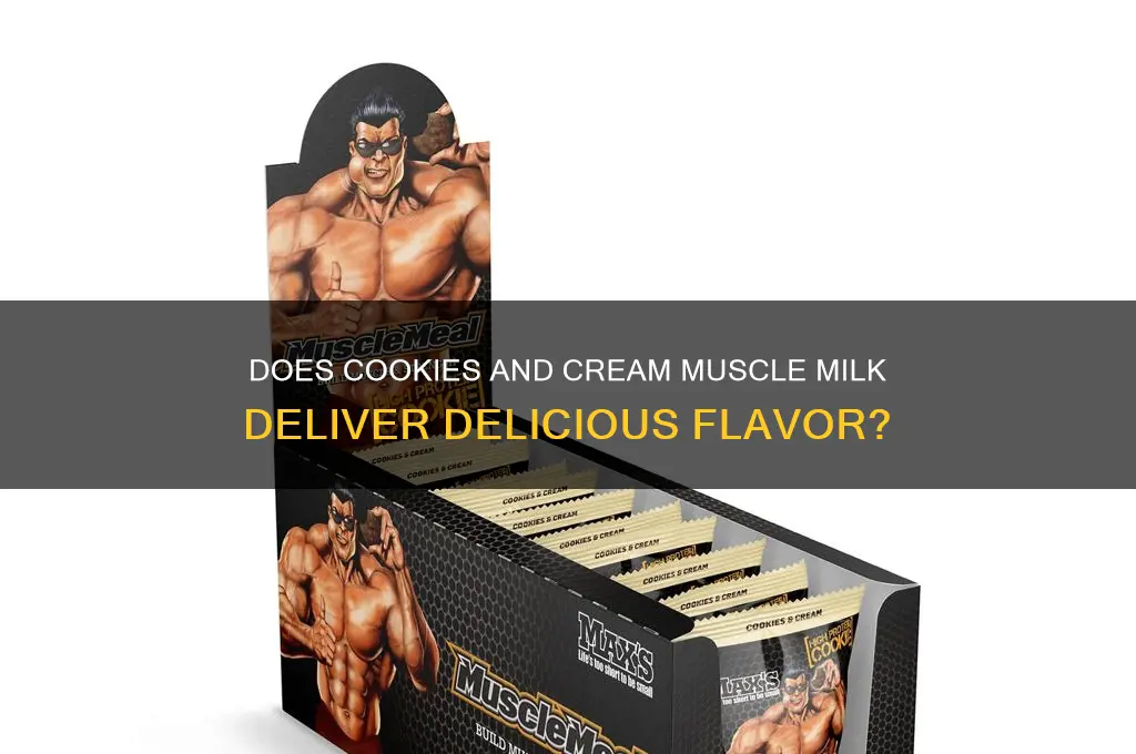 does cookies and cream muscle milk taste good