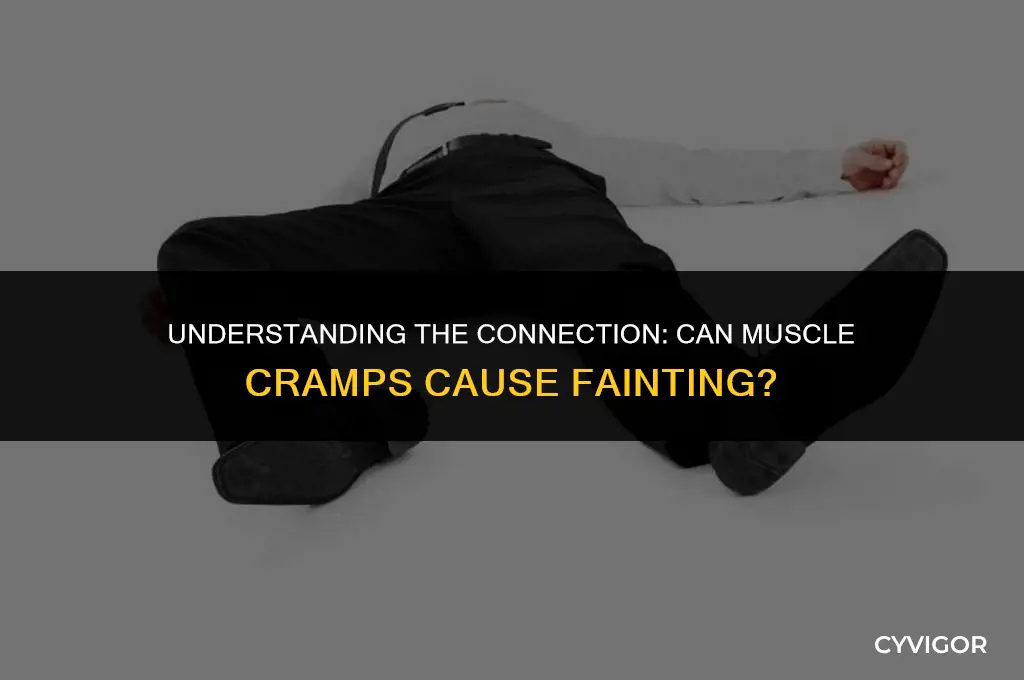does cramp lead to fainting