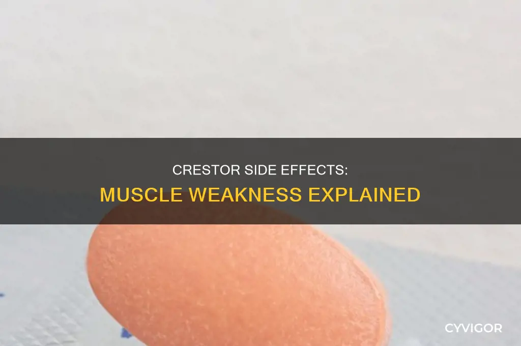 does crestor cause muscle weakness