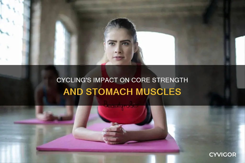 does cycling improve stomach muscles