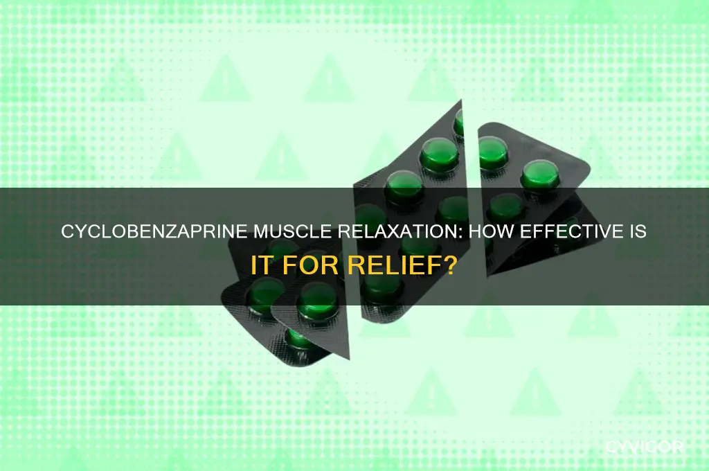 does cyclobenzaprine relax muscles
