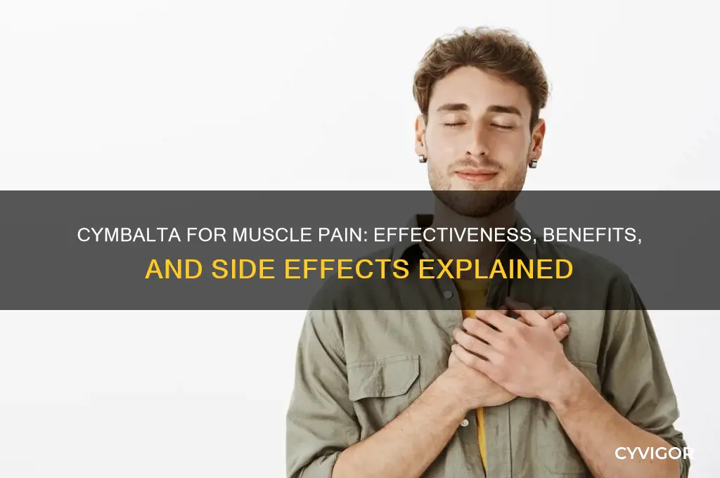 does cymbalta work for muscle pain