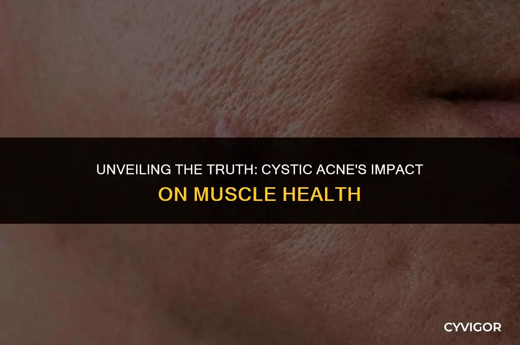 does cystic acne affect muscle
