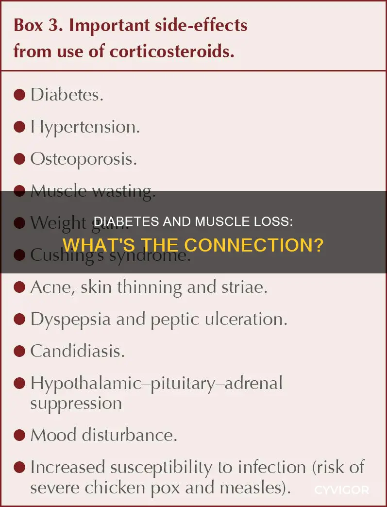 does diabetes eat muscle