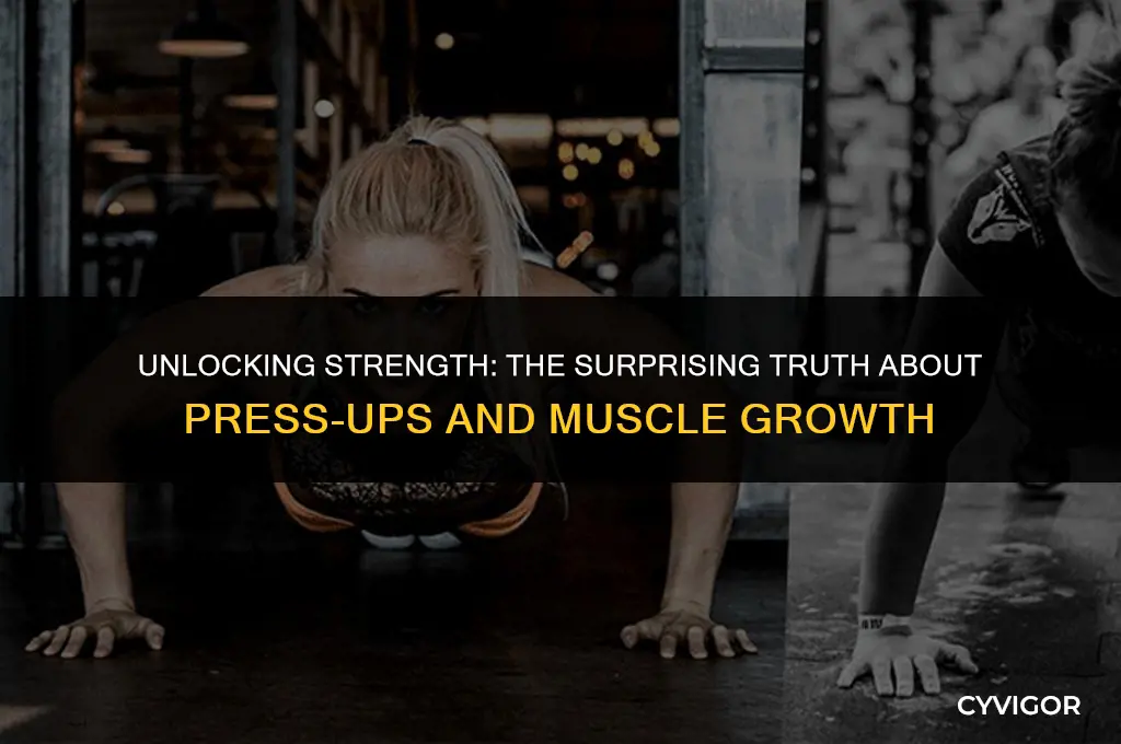 does doing press ups build muscle