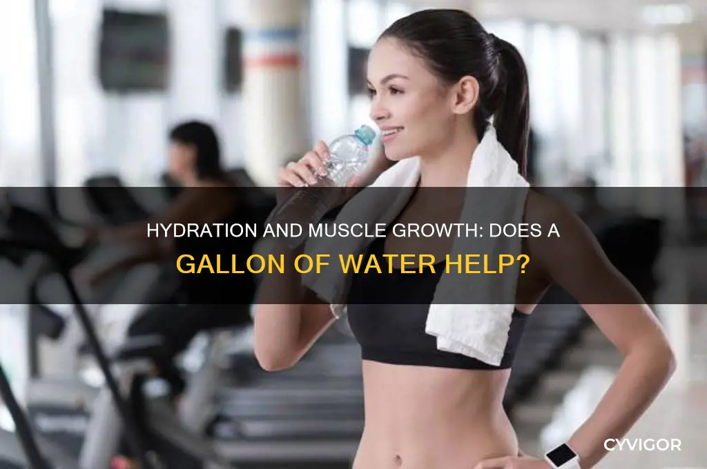 does drinking a gallon of water help gain muscle