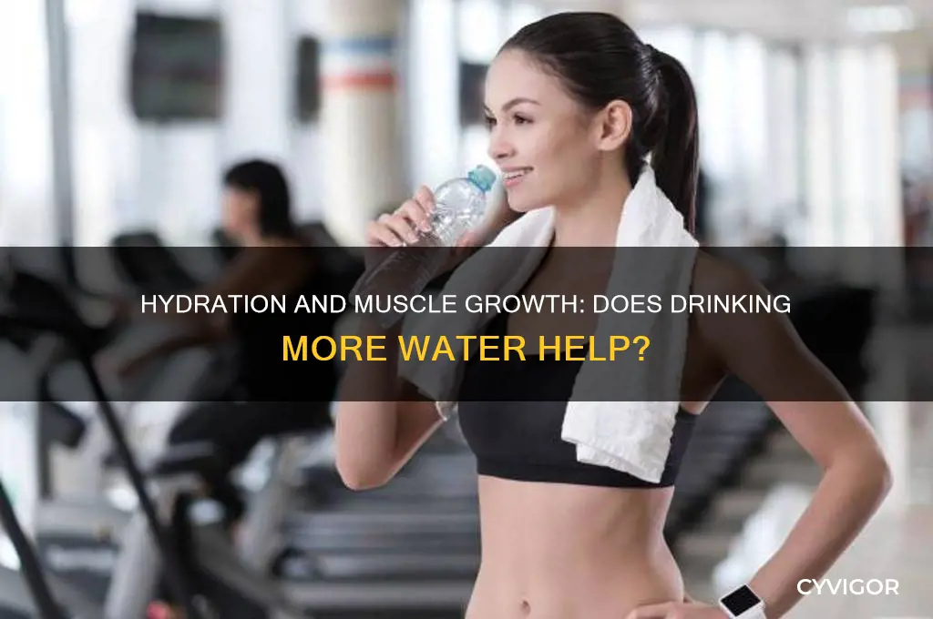 does drinking a lot of water help you gain muscle
