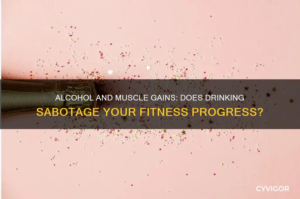 does drinking alcohol kill muscle gains