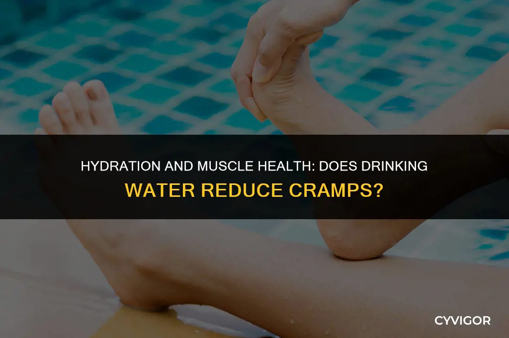 does drinking water reduce muscle cramps