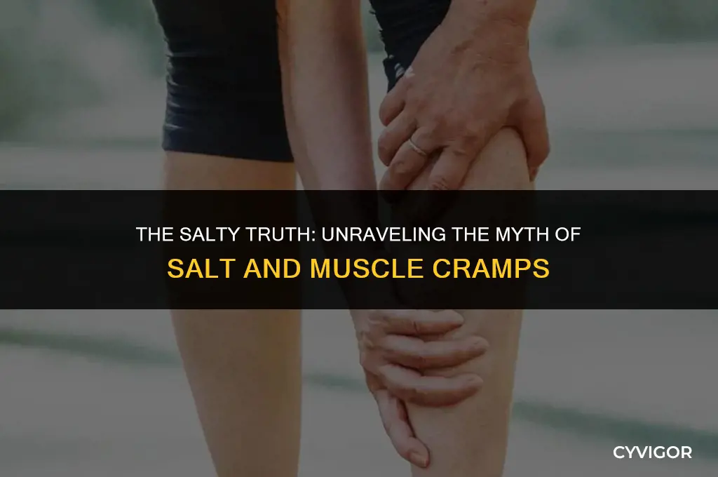 does eating salt affect muscle cramps