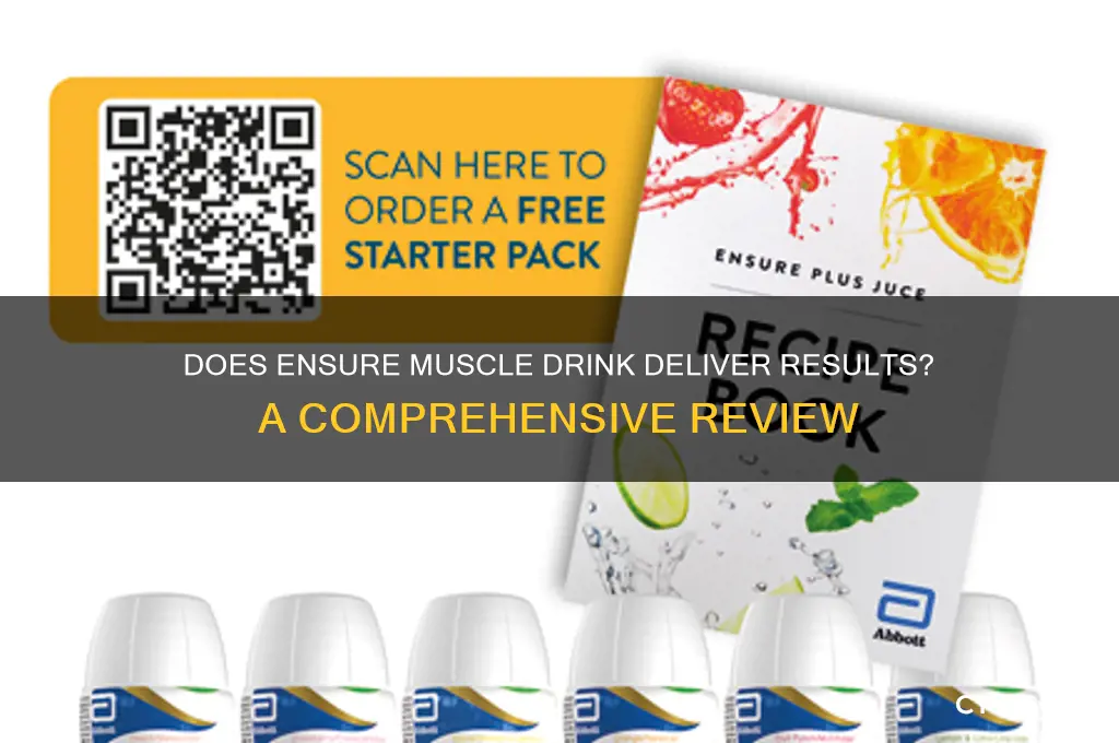 does ensure muscle drink work