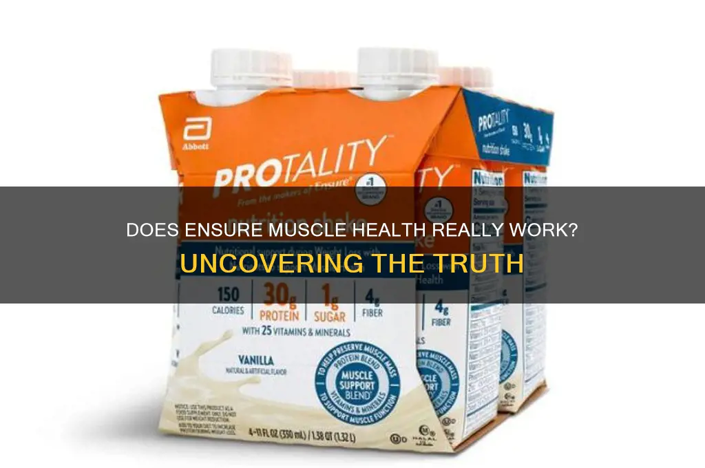 does ensure muscle health really work