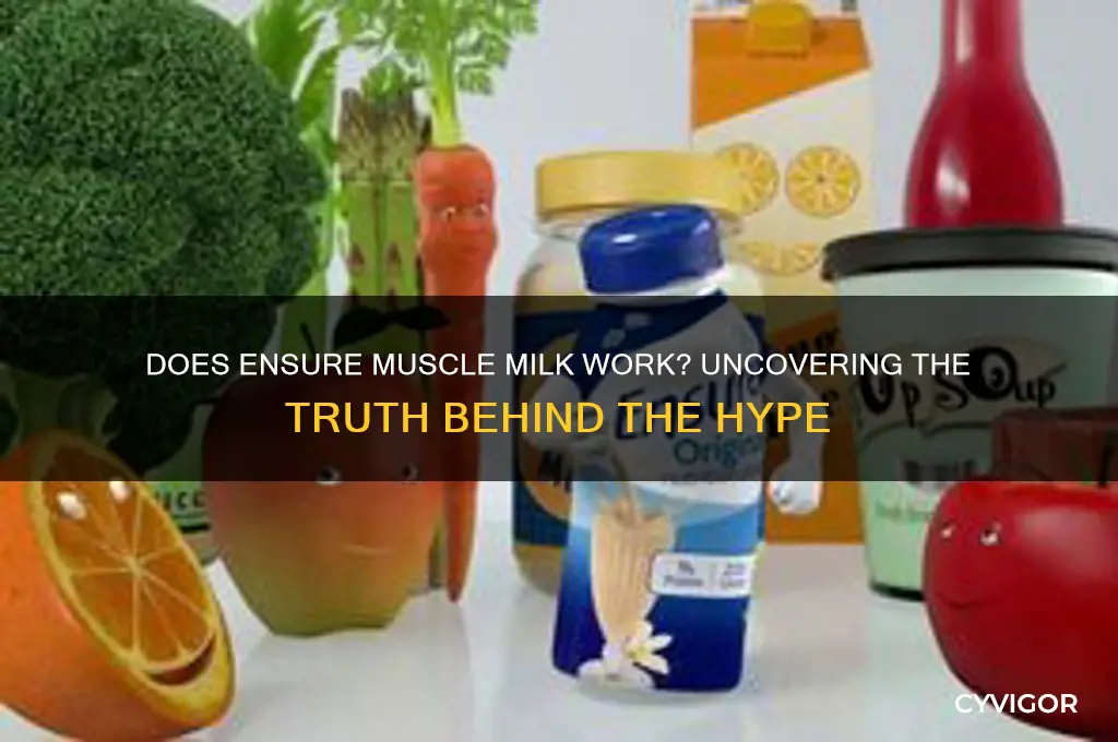 does ensure muscle milk work