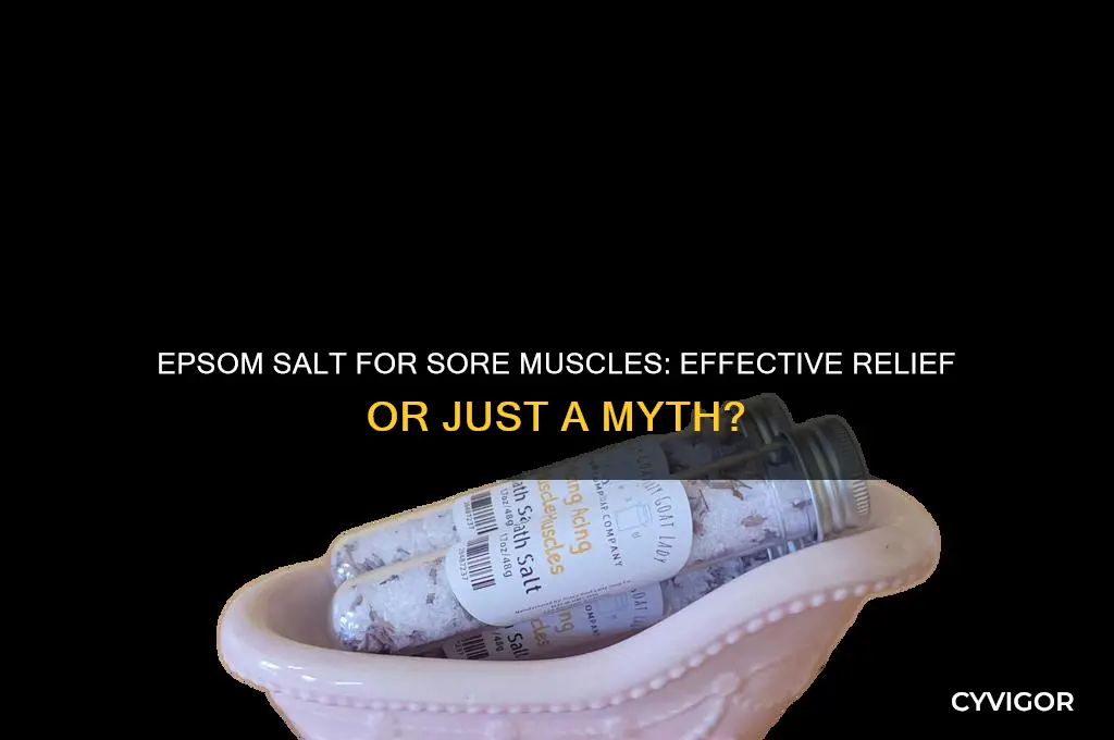 does epsom salt work for sore muscles