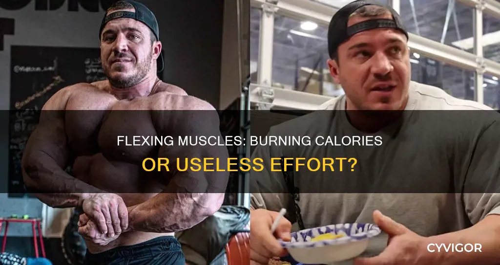 does flexing muscle burn calories