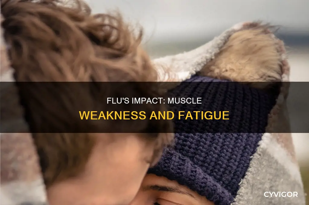 does flu cause muscle weakness