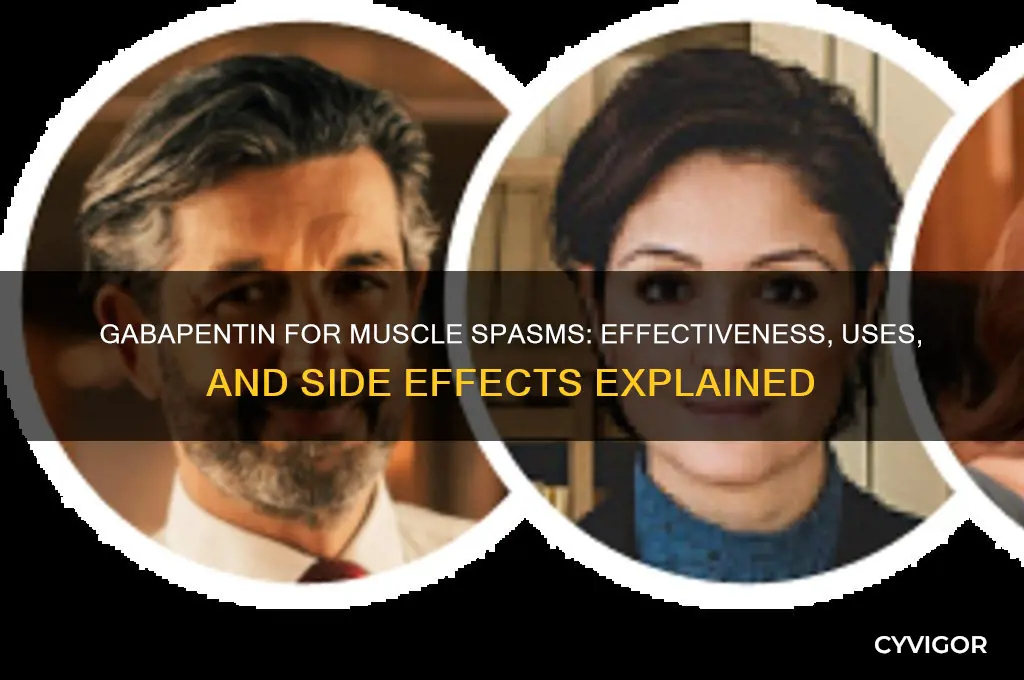 does gabapentin work for muscle spasms