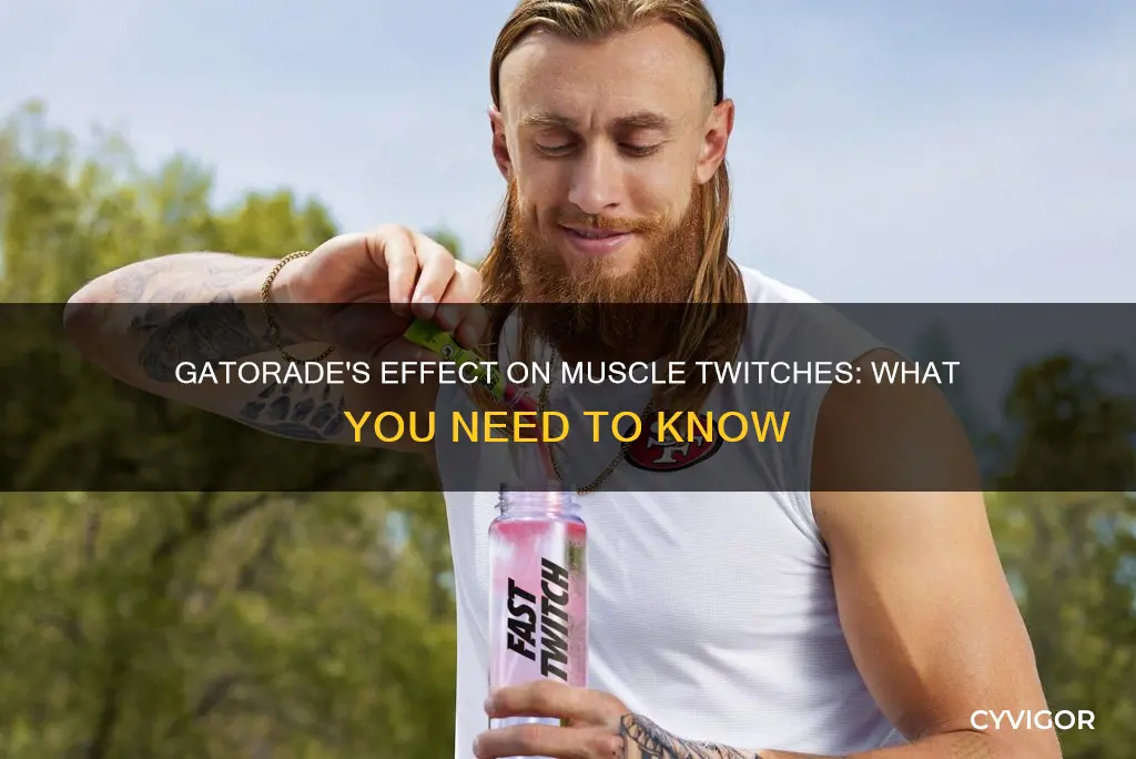 does gatorade stop muscles twiches