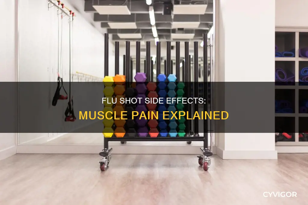 does getting a flu shot cause muscle pain