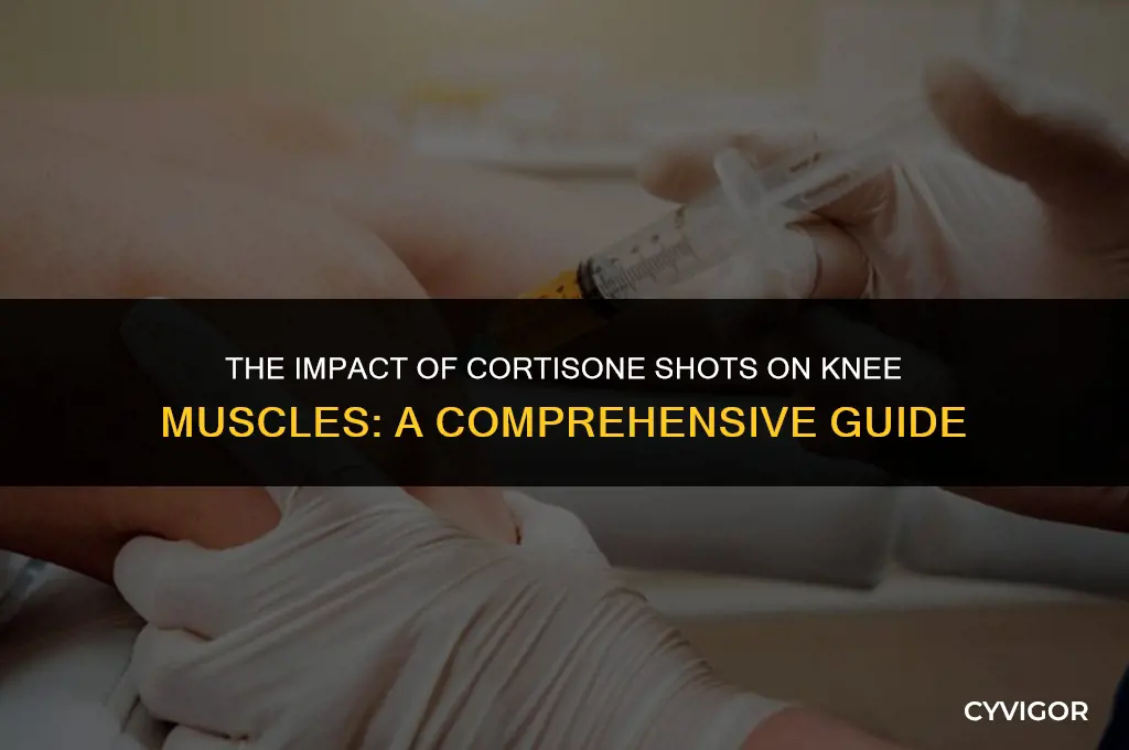 does getting cortisone shots in your knee destroy the muscles