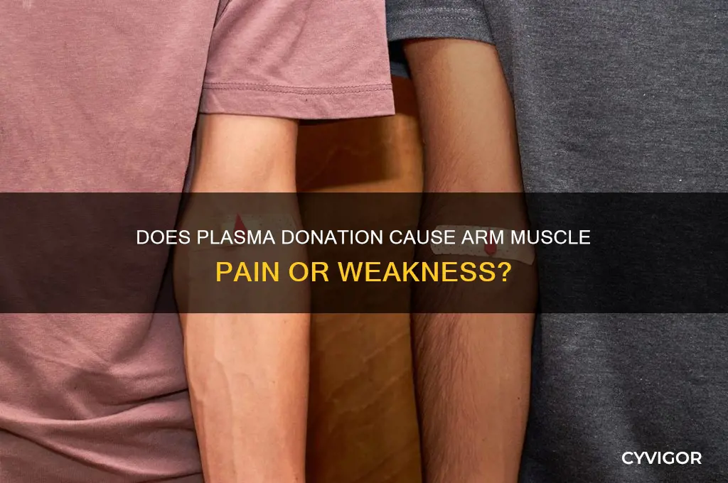does giving plasma 7hurt the muscle arm