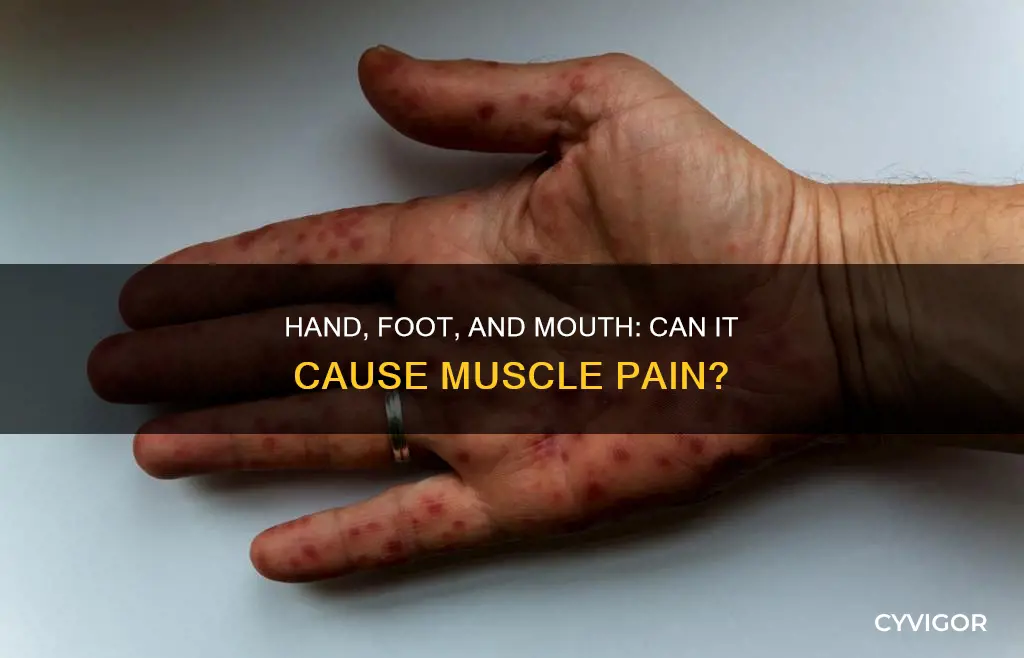 does hand foot mouth cause muscle pain