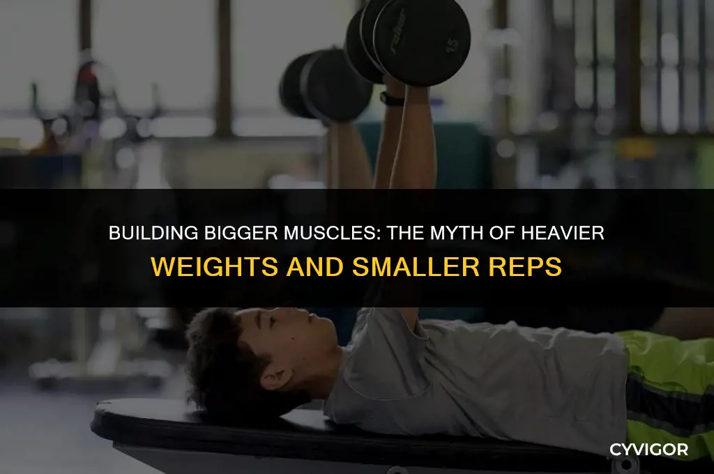 does heavier weight with smaller reps get bigger muscles