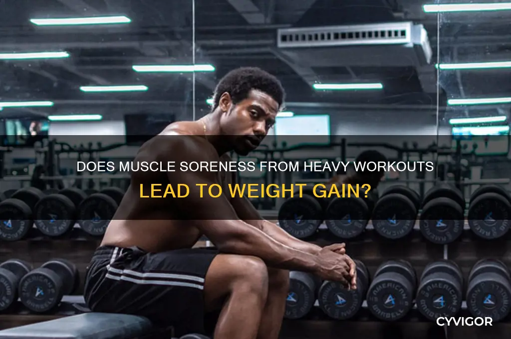 does heavy sore muscle feelg make you gain weight