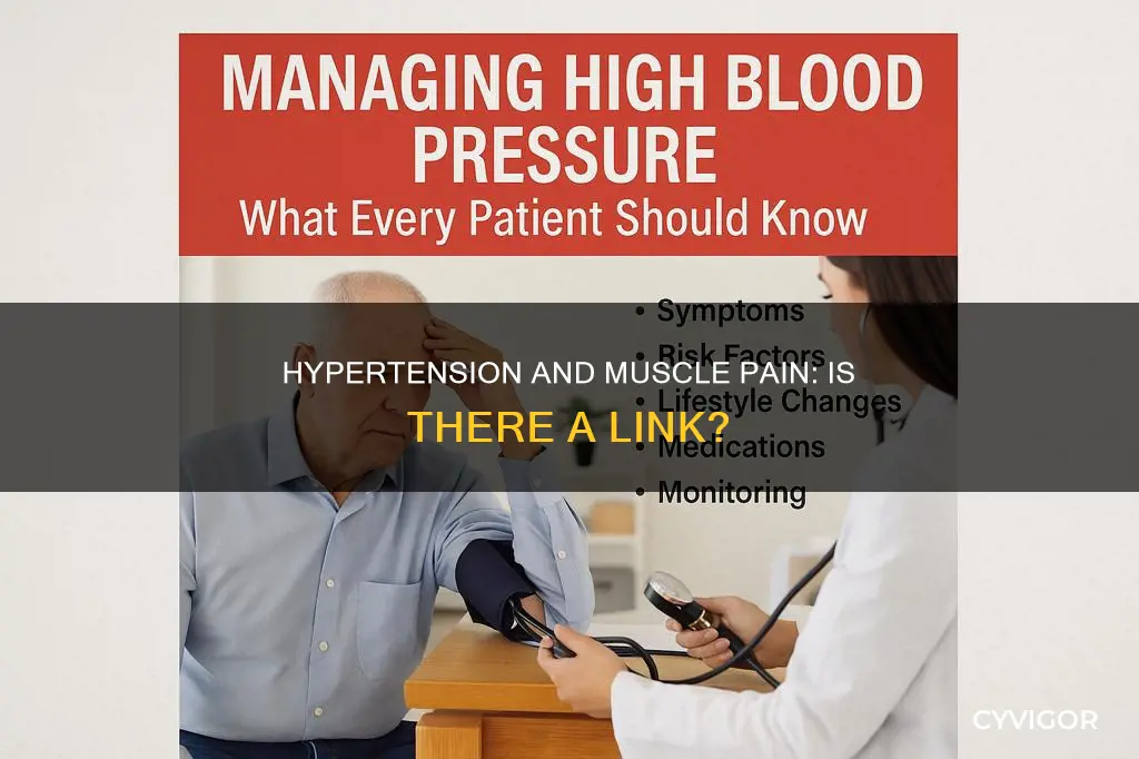 does high blood pressure cause muscle pain