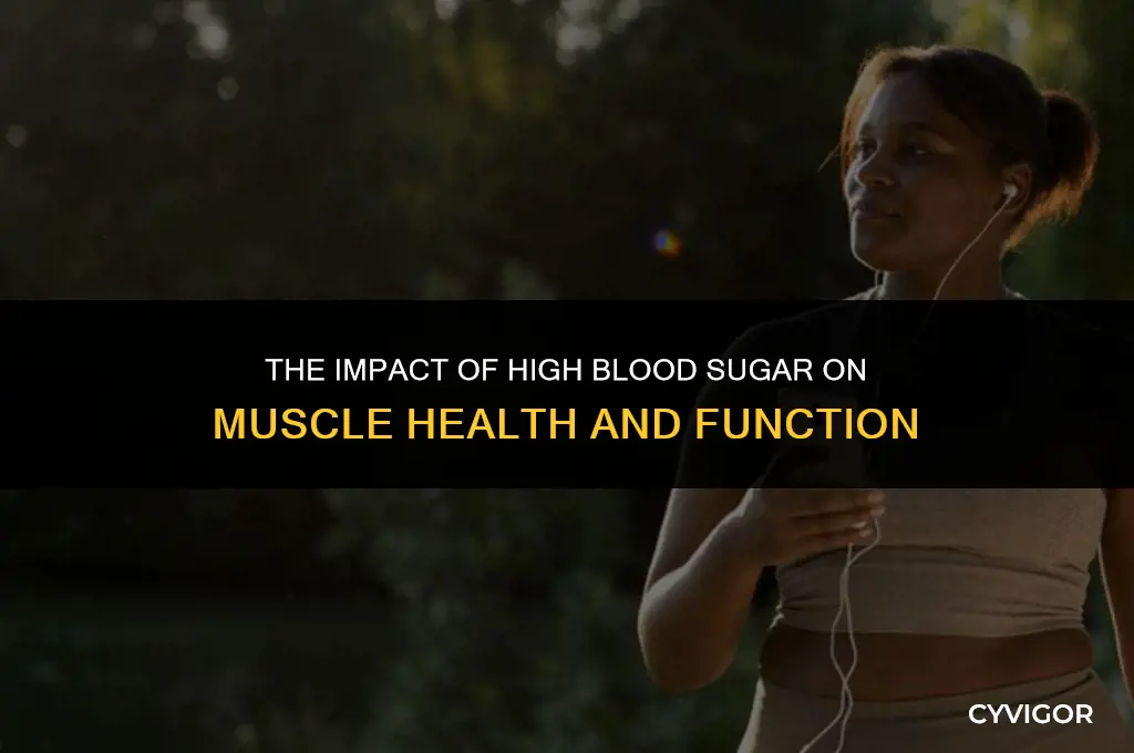 does high blood sugar affect muscles