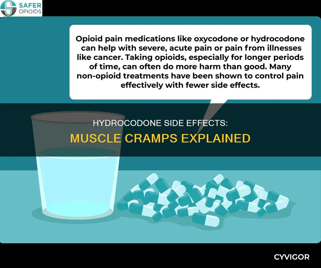 does hydrocodone cause muscle cramps