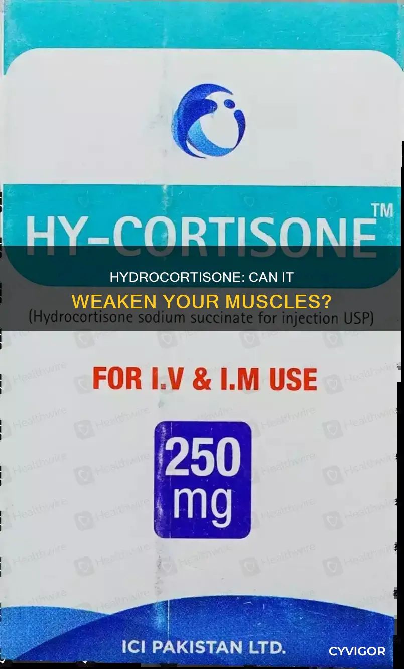 does hydrocortisone cause muscle weakness