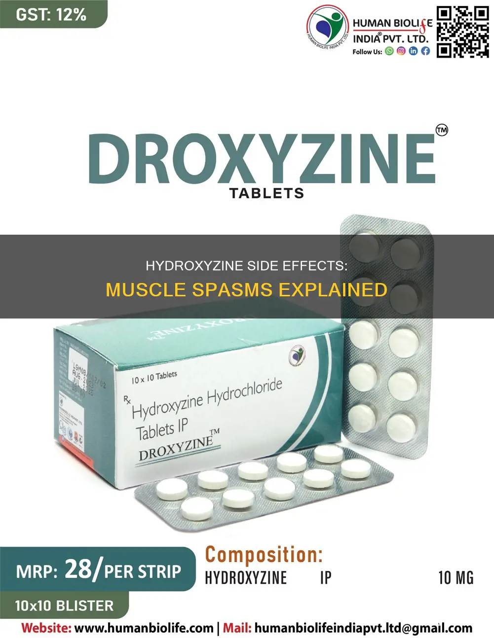 does hydroxyzine cause muscle spasms