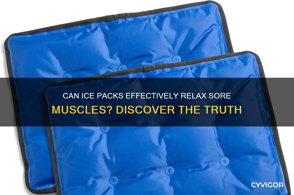 does ice pack relax muscles