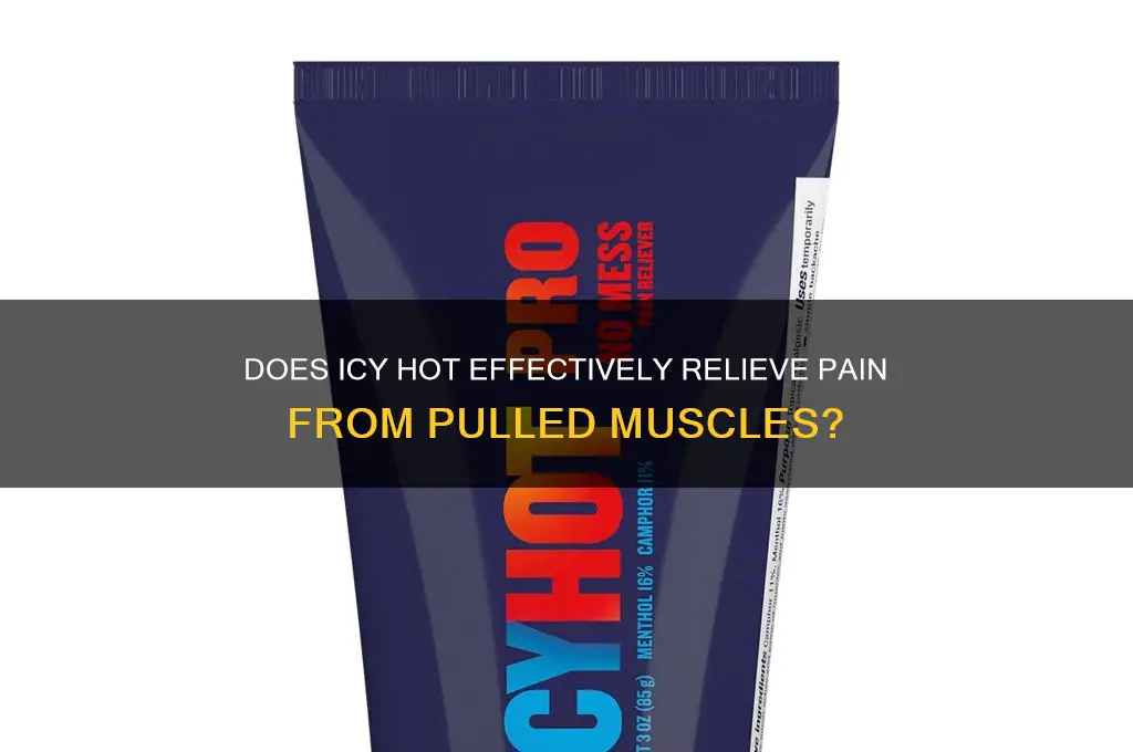 does icy hot work on a pulled muscle