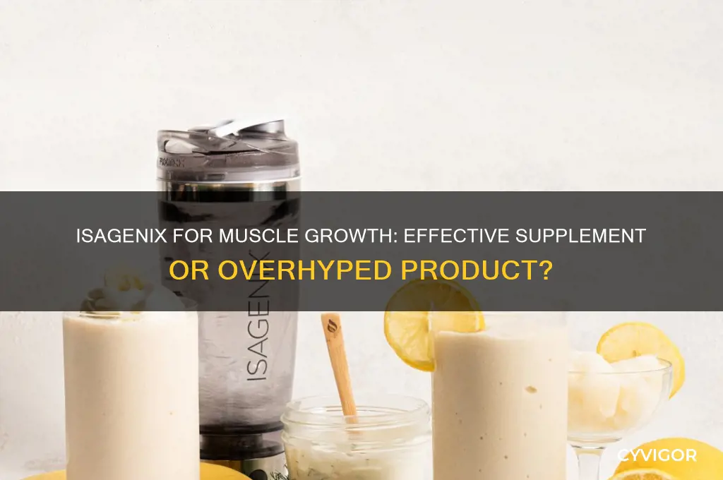 does isagenix work for muscle growth