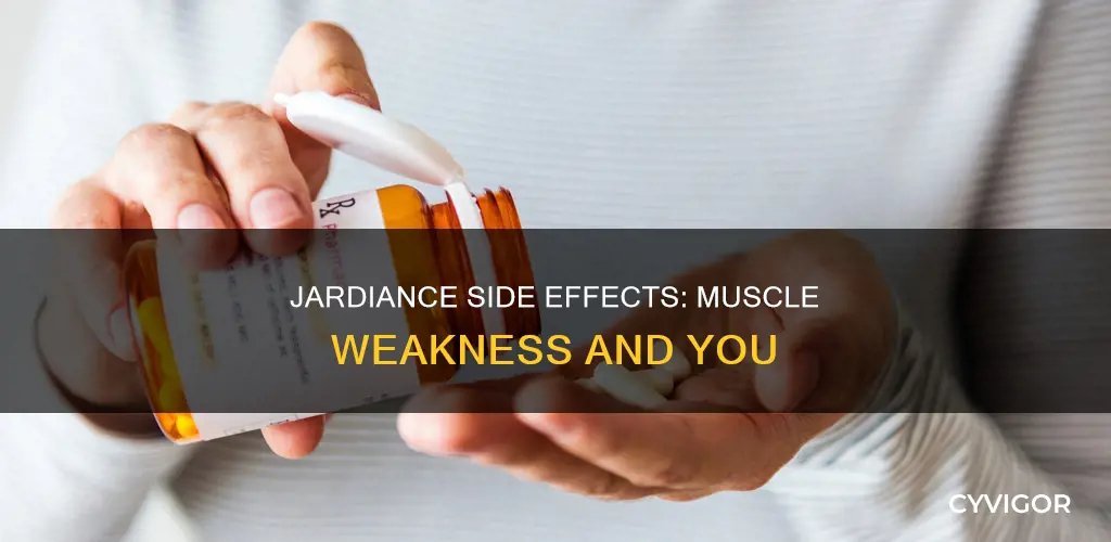 does jardiance cause muscle and weakness