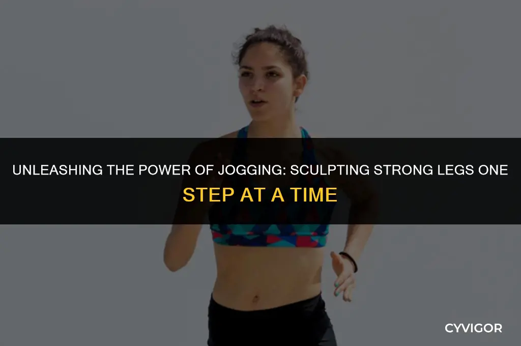 does jogging build leg muscle