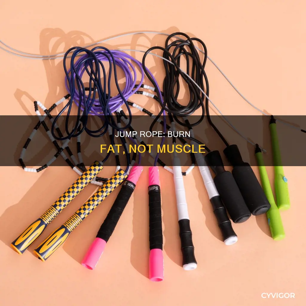 does jump rope burn muscle