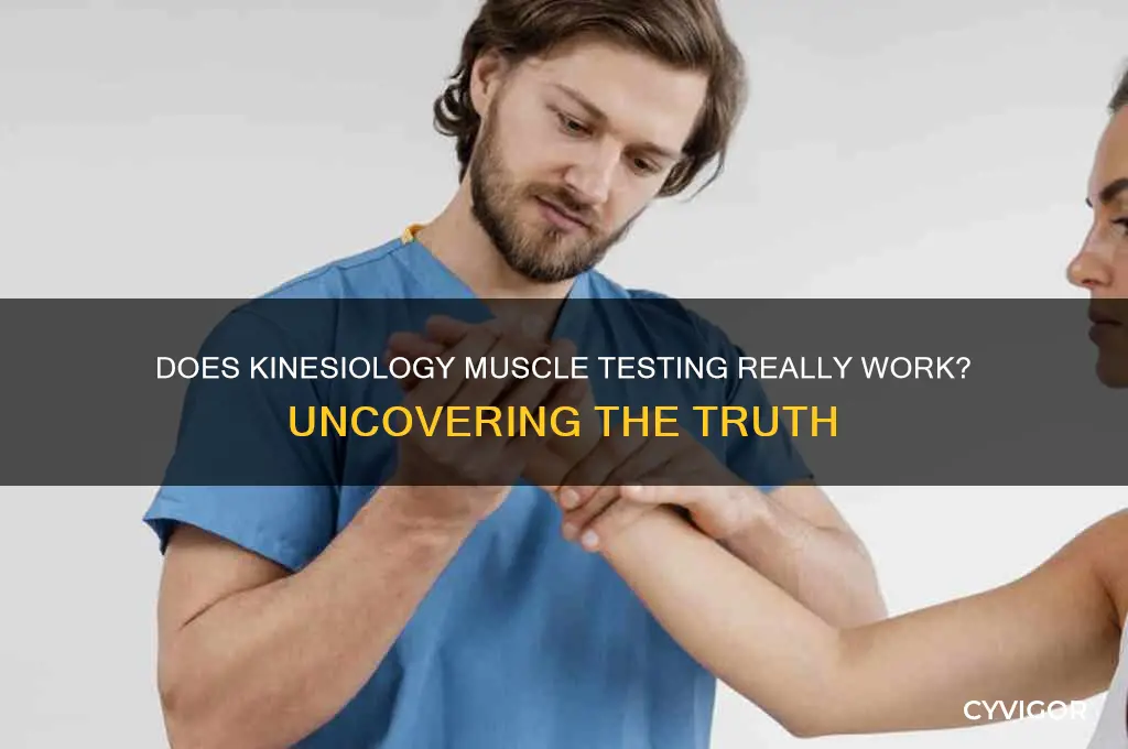 does kinesiology muscle testing work