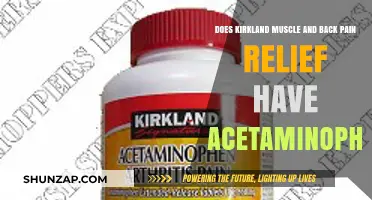 Kirkland Muscle & Back Pain Relief: Does It Contain Acetaminophen?