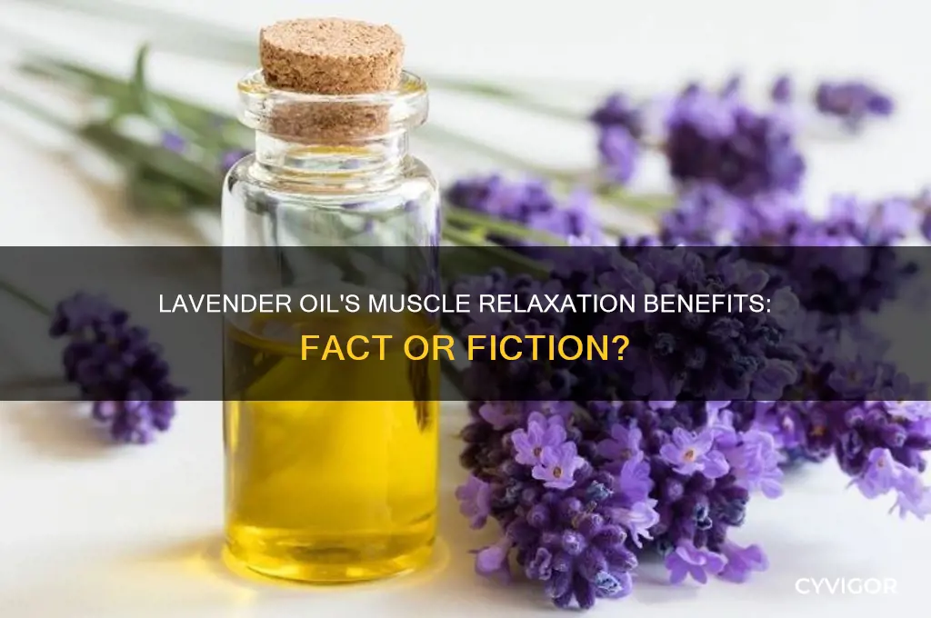 does lavender oil relax muscles