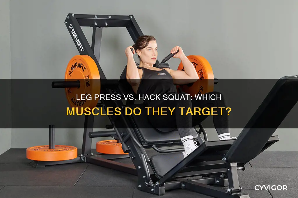 does leg press and hack squat work the same muscles