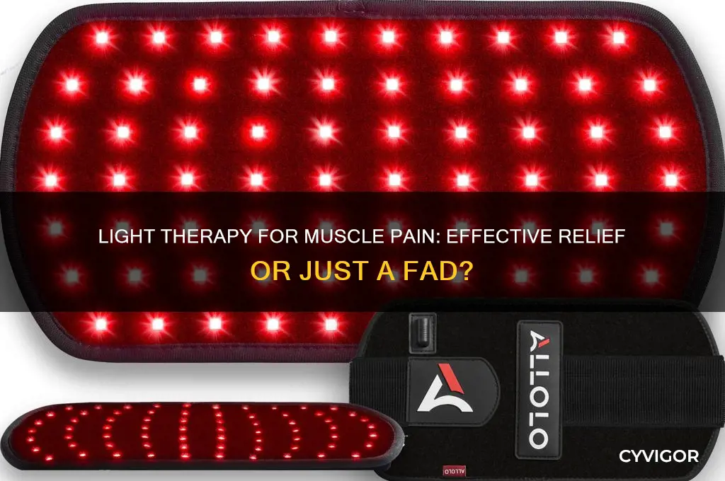 does light therapy work for muscle pain