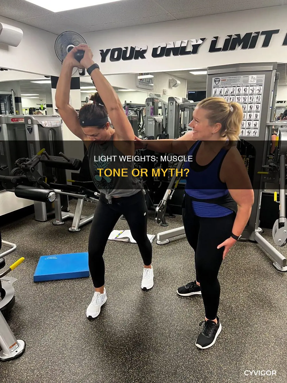 does light weight tone muscle