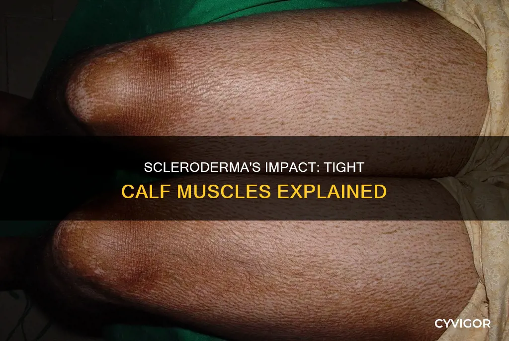 does limited scleroderma cause tight muscle in calfs