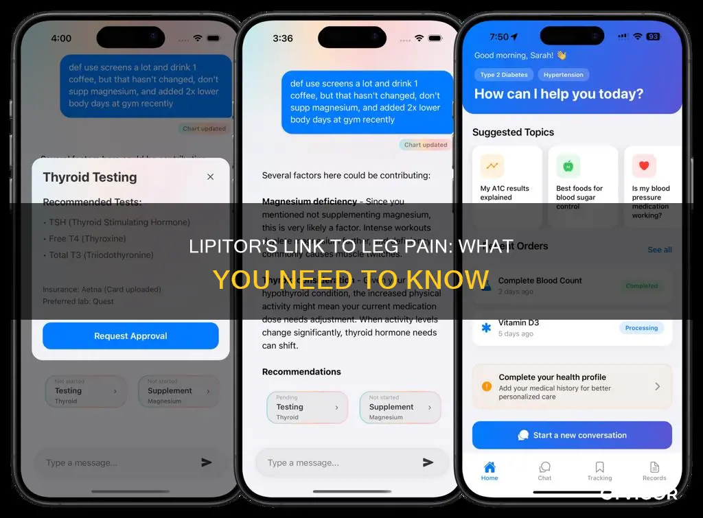 does lipitor cause muscle pain in legs