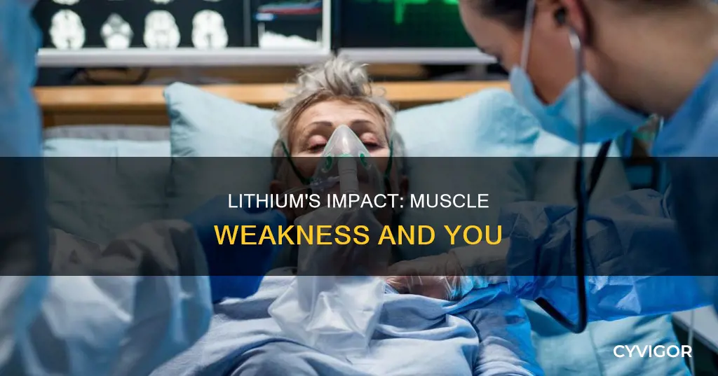 does lithium cause muscle weakness